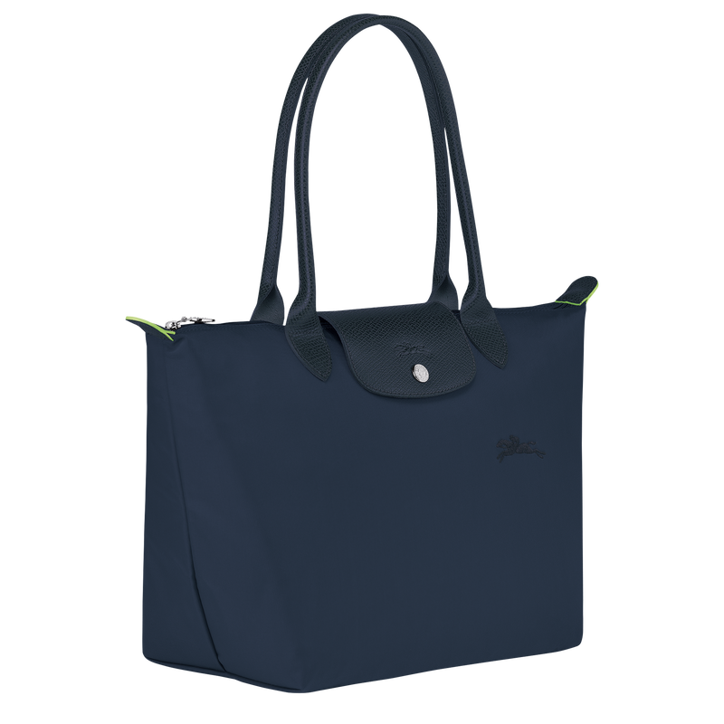 Le Pliage Green M Tote bag , Navy - Recycled canvas  - View 2 of  4