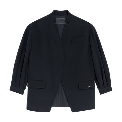 Jacket , Black - Crepe