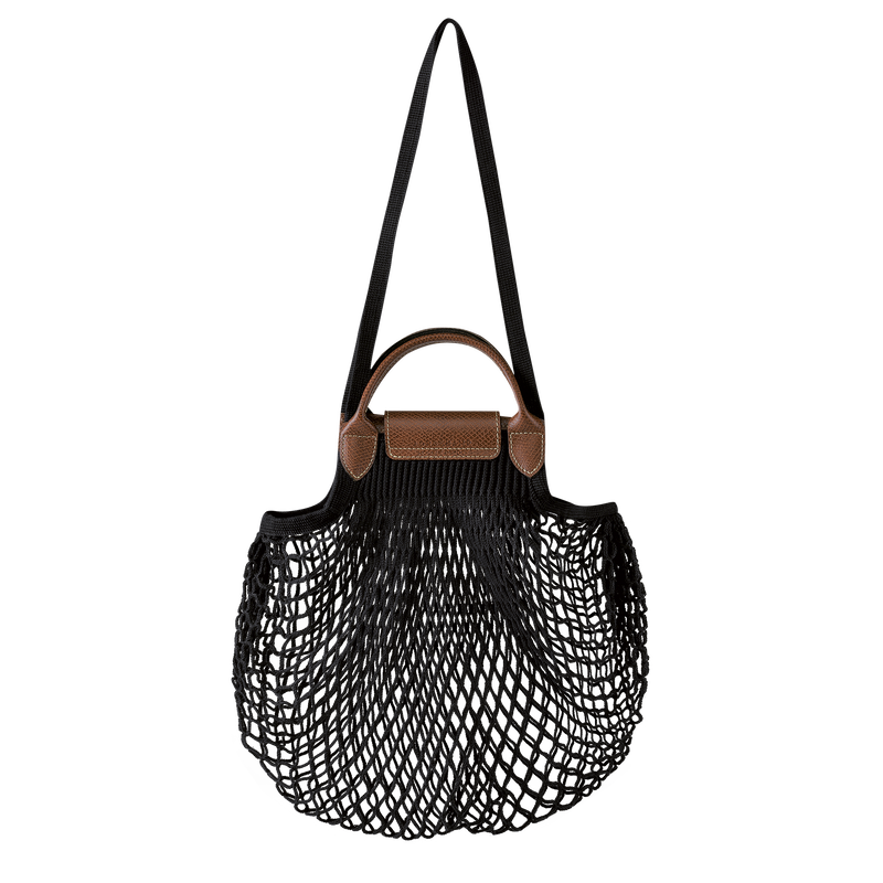 Le Pliage Filet L Mesh bag , Black - Canvas  - View 4 of  4