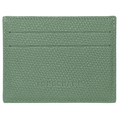 Le Roseau Card holder , Oregano - Leather