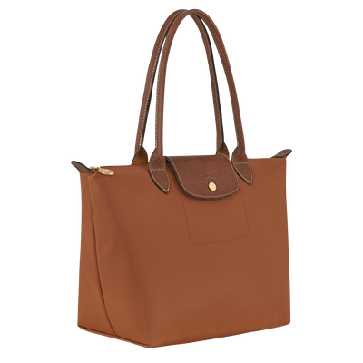 Le Pliage Original M Tote bag , Cognac - Recycled canvas