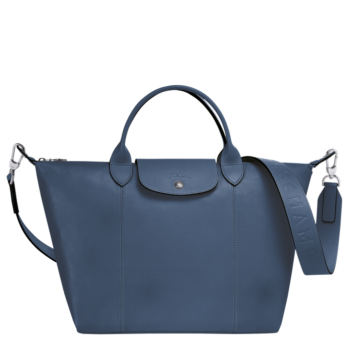 longchamp le pliage cuir medium leather