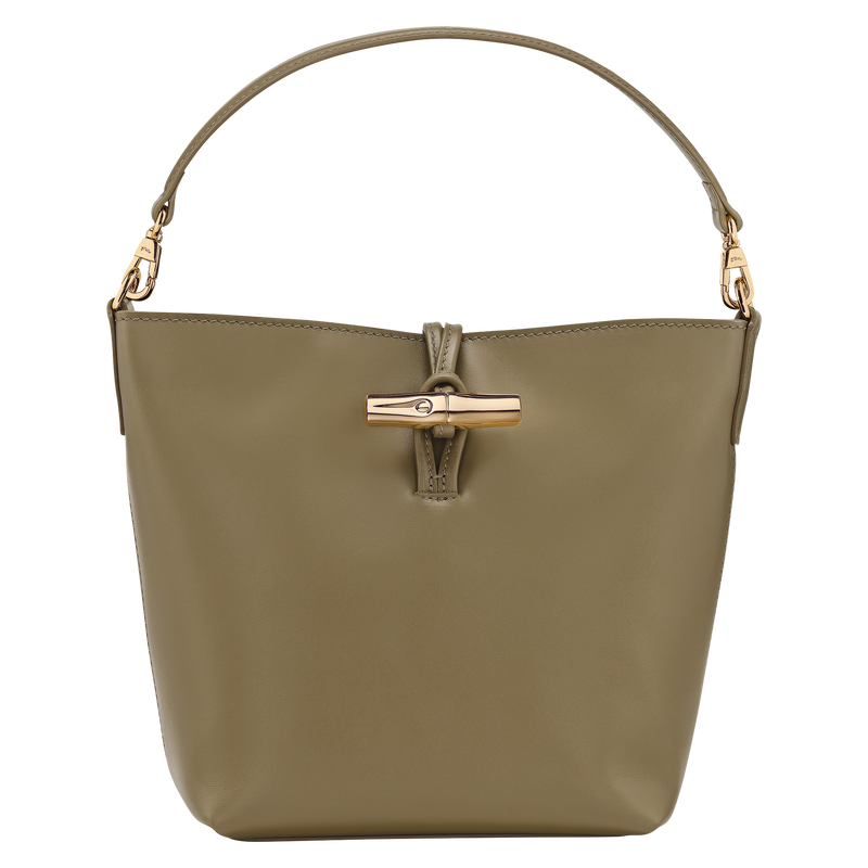 Le Roseau XS Bucket bag , Olive - Leather  - View 1 of  6