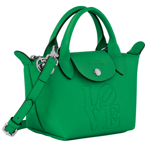 Longchamp x Robert Indiana XS Handbag , Green - Leather - View 3 of  5