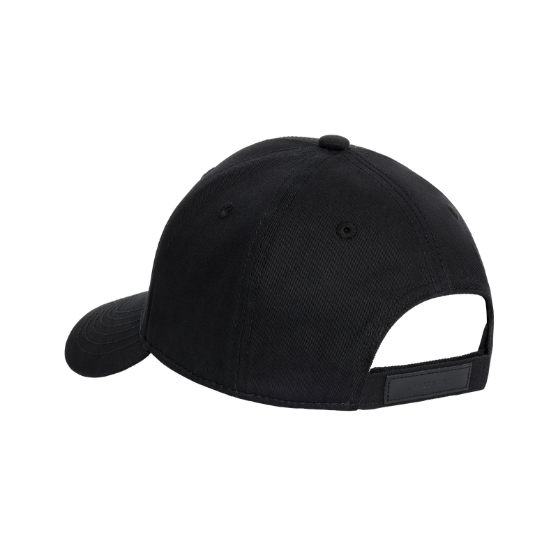 Solid cap , Black - Organic cotton  - View 3 of  4