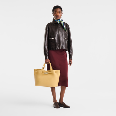 Le Smart L Tote bag , Hay - Leather