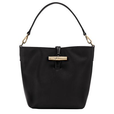 Le Roseau XS Bucket bag , Black - Leather