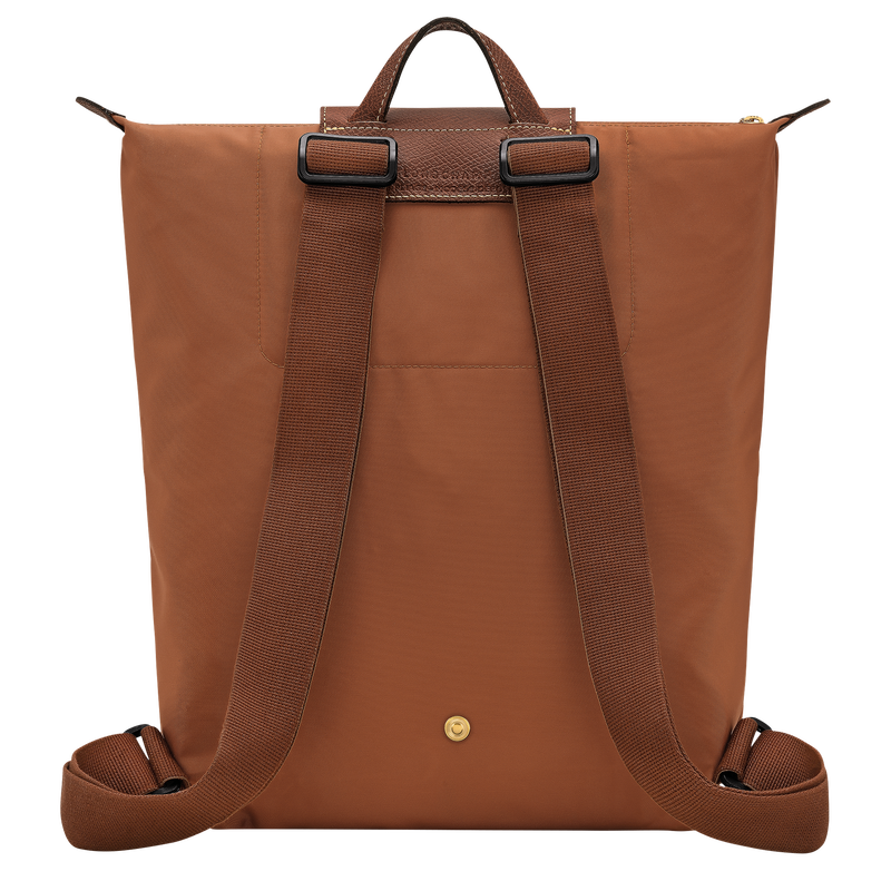 Le Pliage Original M Backpack , Cognac - Recycled canvas  - View 3 of  6