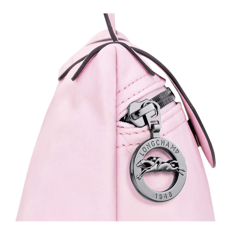 Longchamp pink leather best sale bag