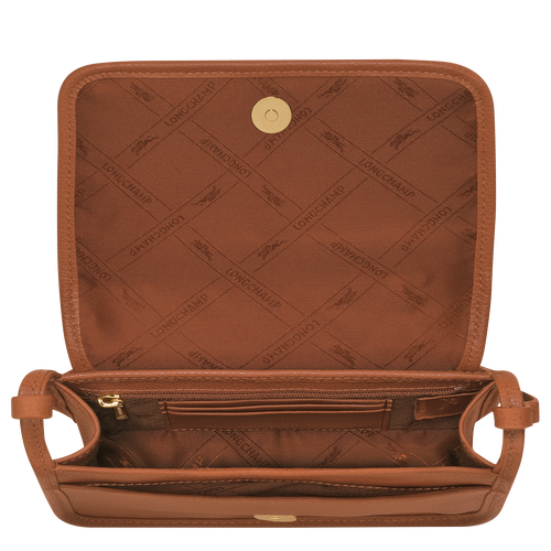Le Foulonn Wallet on chain Caramel Leather Longchamp TH