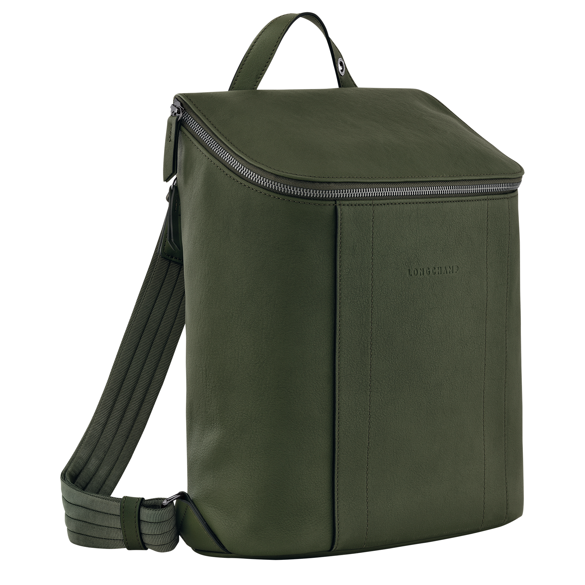 Backpack M, Khaki - View 3 of 
        4 - zoom in Longchamp 3D Backpack M, Khaki