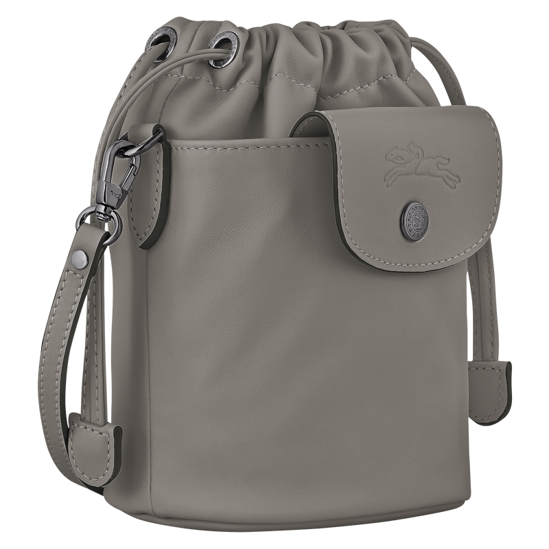 Le Pliage Xtra XS Bucket bag , Turtledove - Leather  - View 3 of  6