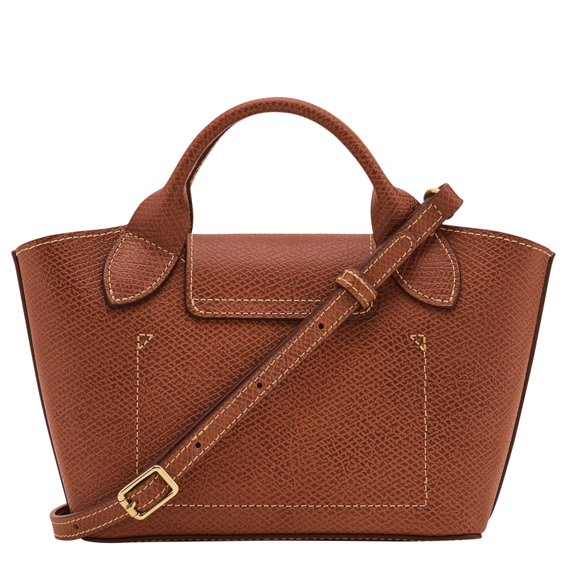 Épure XS Tote bag , Brown - Leather  - View 3 of  5