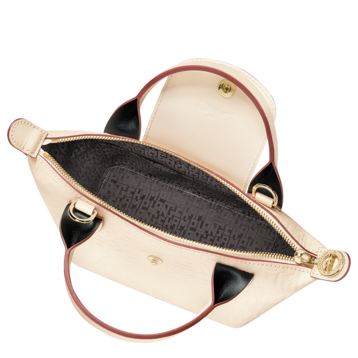 Top handle bag XS Le Pliage Cuir LGP Ecru (L1500HYN037) Longchamp TH