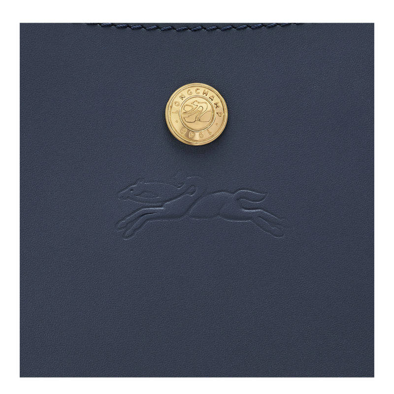 &Eacute;pure S Crossbody bag , Navy - Leather  - View 6 of  6