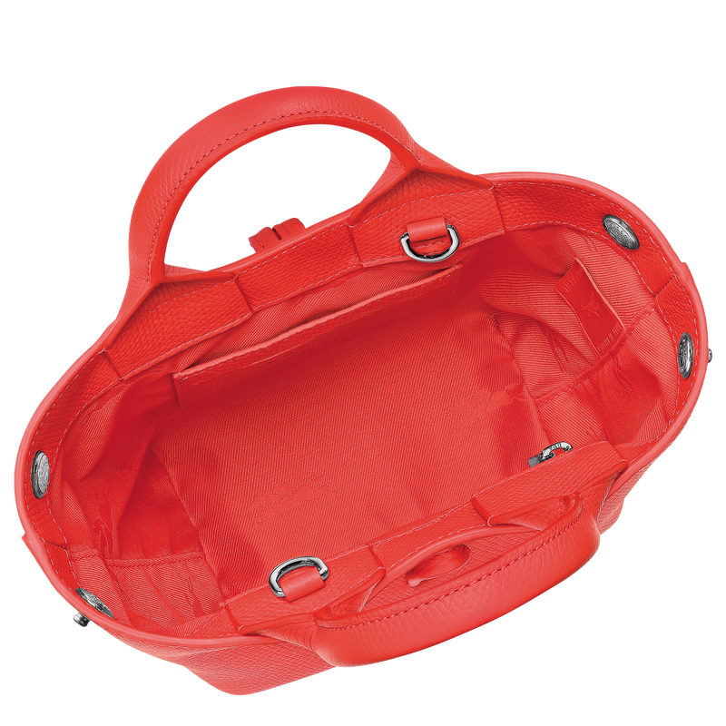 Le Roseau XS Handbag , Vermilion - Leather  - View 6 of  7