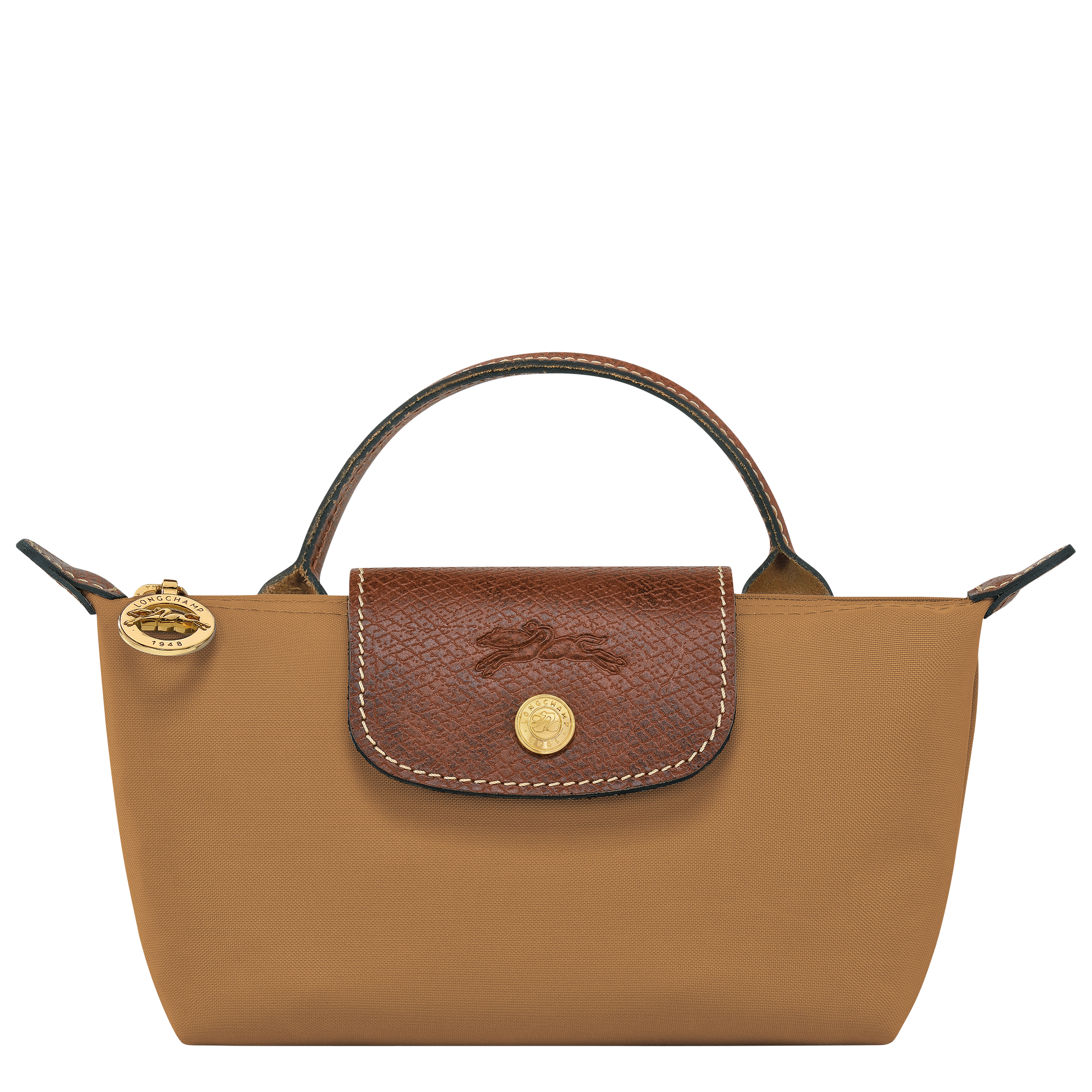 Le Pliage Original Pouch with handle, Fawn