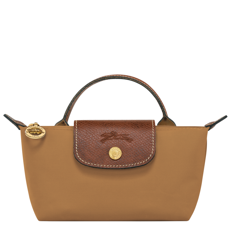 Le Pliage Original Pouch with handle , Fawn - Recycled canvas  - View 1 of  6