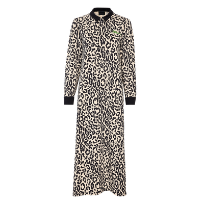Dress , Black/Beige - Printed jersey