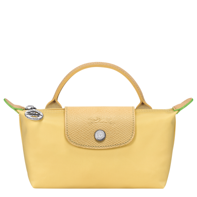 Le Pliage Green Pouch with handle, Wheat