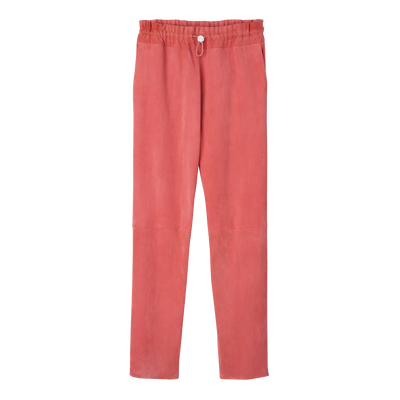 null Leather straight pants, Blush