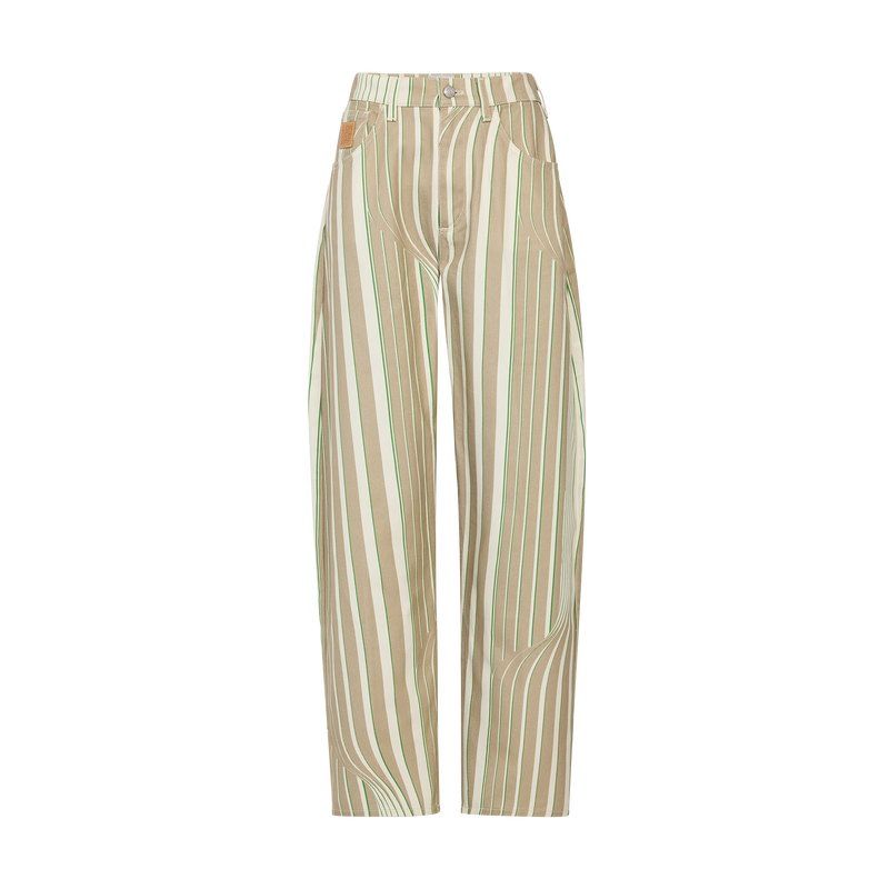 Trousers , Heritage Green - Printed gabardine  - View 1 of  3