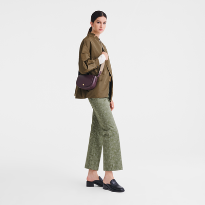 Épure S Crossbody bag , Eggplant - Leather