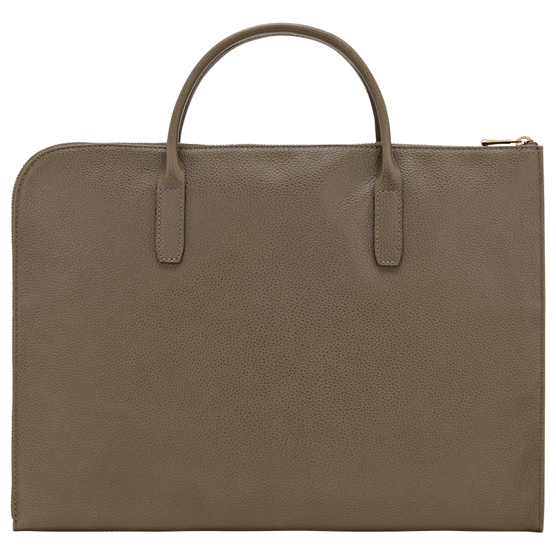 Le Foulonné S Briefcase , Caper - Leather  - View 4 of  5