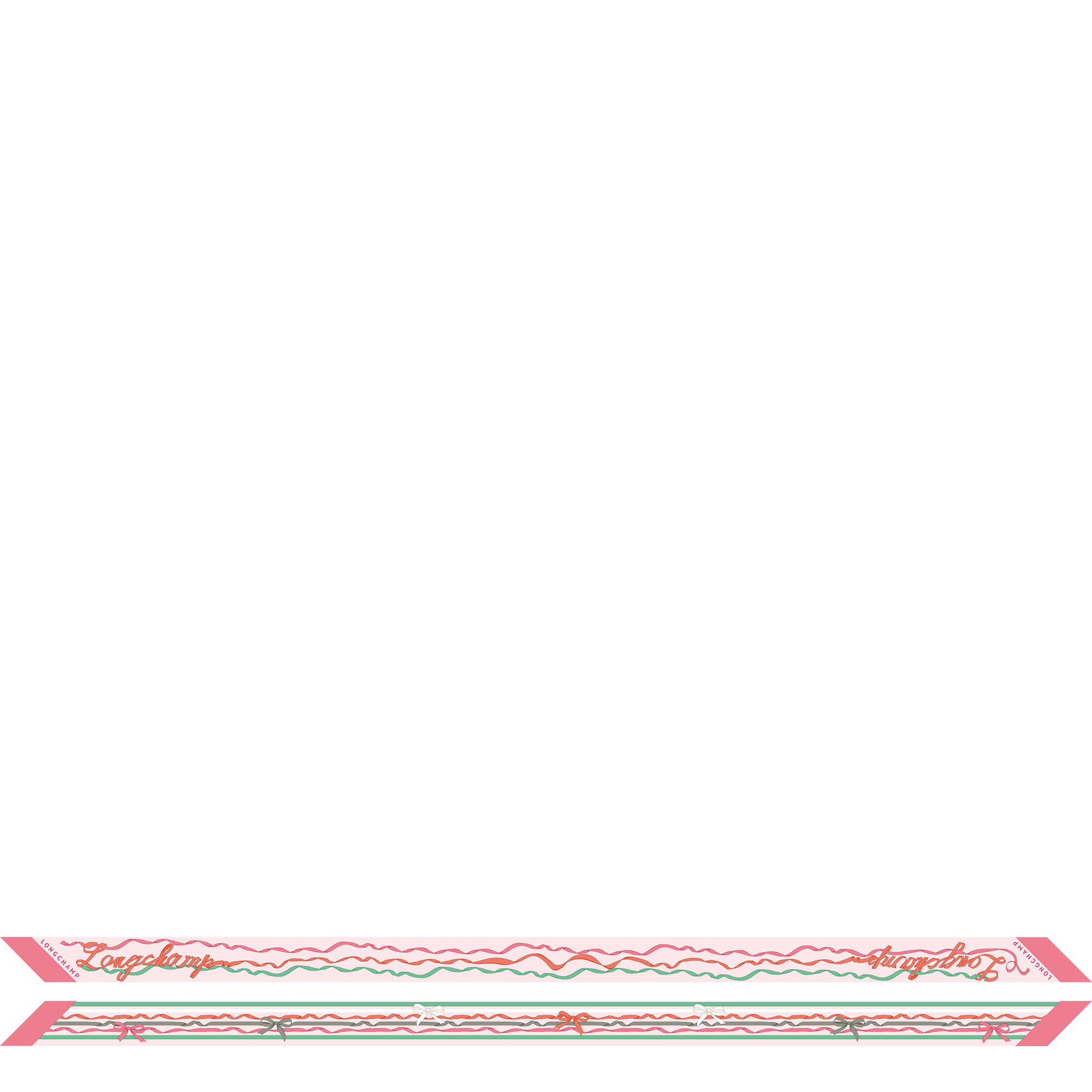 Rubans Longchamp Headband, Shrimp