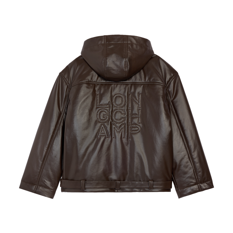 Jacket , Mocha - Leather  - View 3 of  4