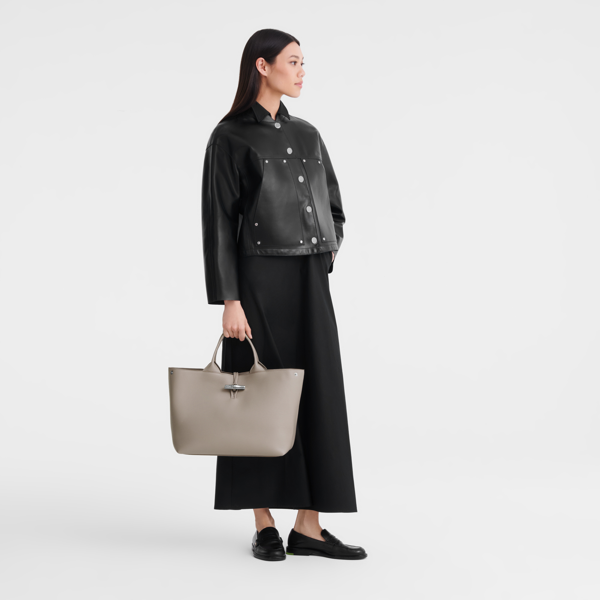 Le Roseau Handbag L, Clay