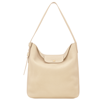 Le Cadence L Shoulder bag , Vanilla - Leather