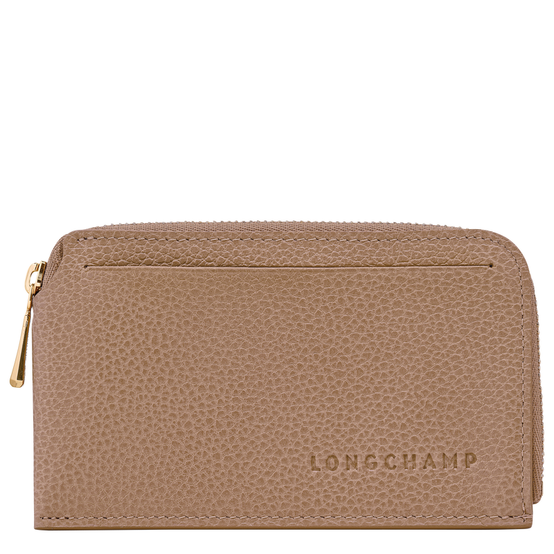 Le Foulonné Card holder , Biscuit - Leather  - View 1 of  2