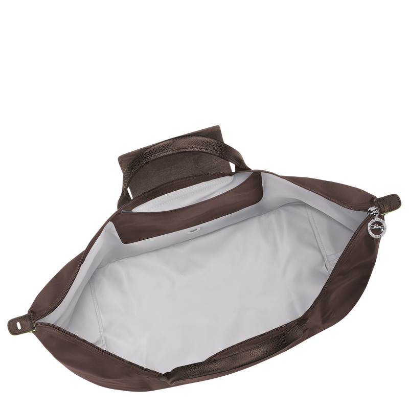 Le Pliage Green L Travel bag , Mocha - Recycled canvas  - View 5 of  7
