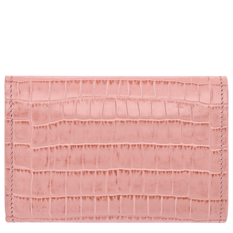 Longchamp Pocket Compact wallet , Pink Tea - Leather  - View 2 of  3