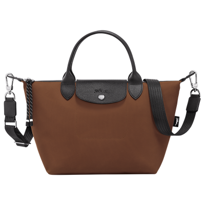 Le Pliage Energy S Handbag , Chocolate - Recycled canvas
