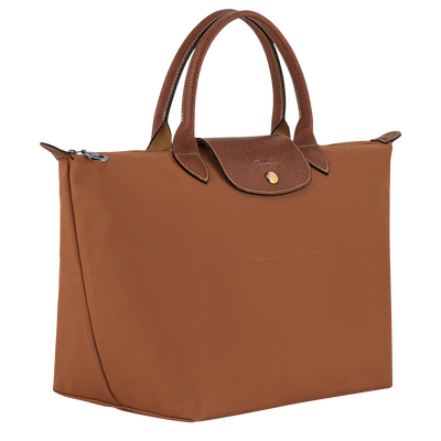 Le Pliage Original M Handbag , Cognac - Recycled canvas