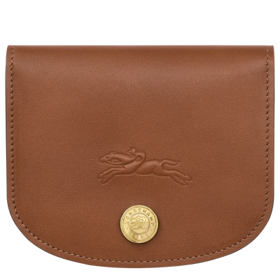&Eacute;pure Card holder , Cognac - Leather