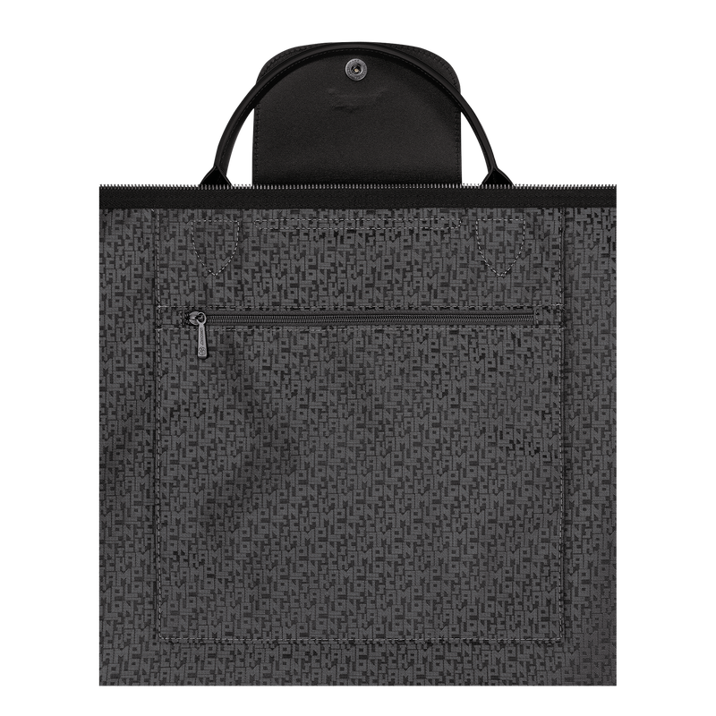 Le Pliage Xtra L Travel bag , Black - Leather  - View 5 of  6
