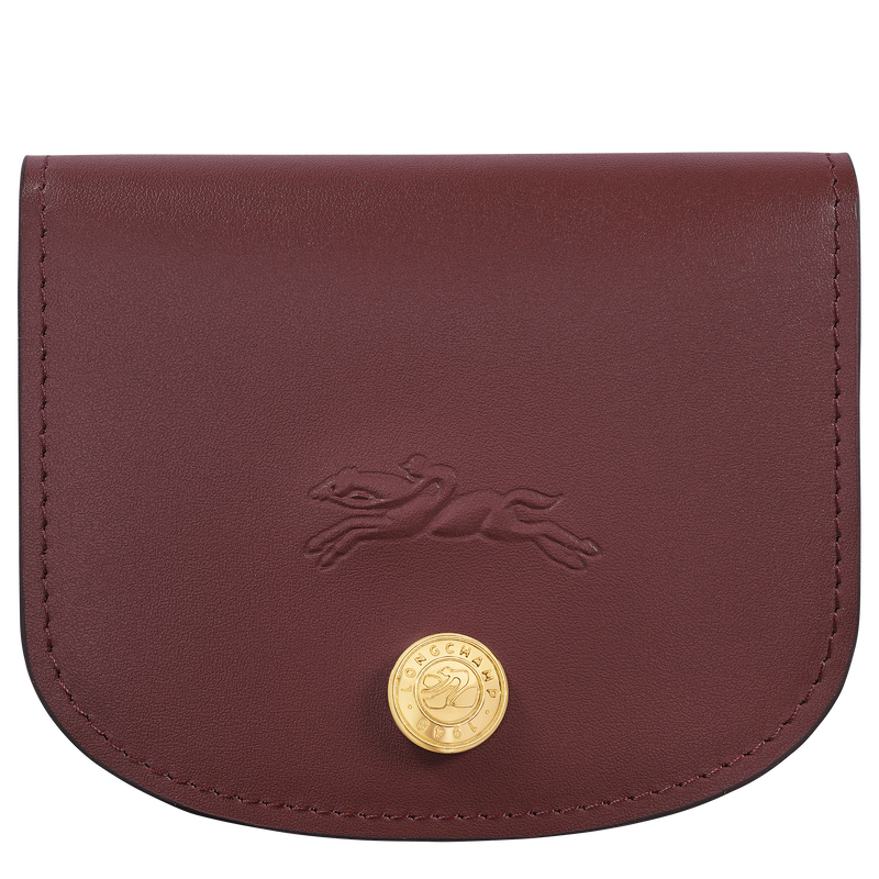Épure Card holder , Burgundy - Leather  - View 1 of  2