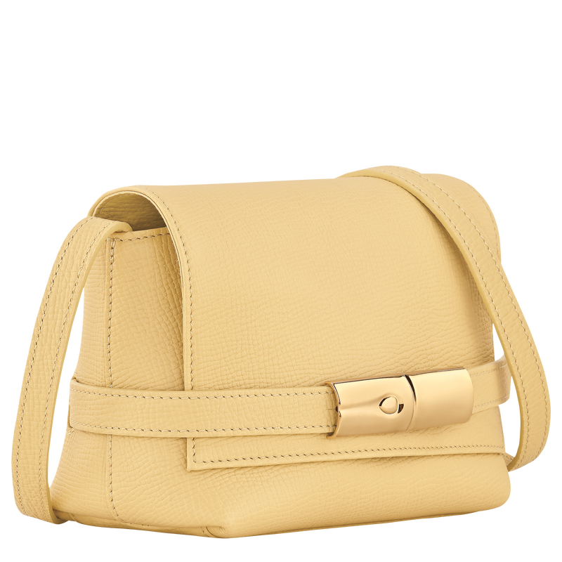 Le Smart S Crossbody bag , Hay - Leather  - View 3 of  6