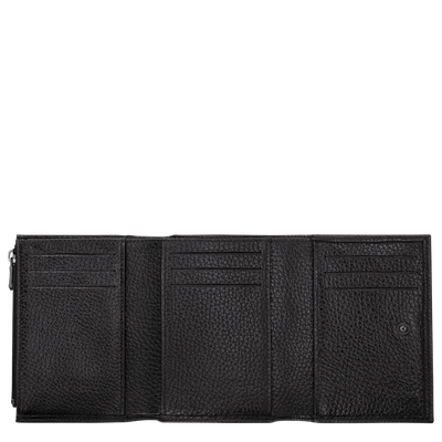 Le Roseau Essential Wallet , Black - Leather