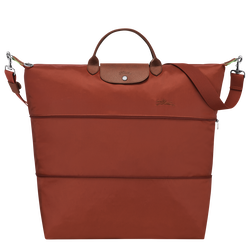 Le Pliage Green Travel bag expandable , Chestnut - Recycled canvas
