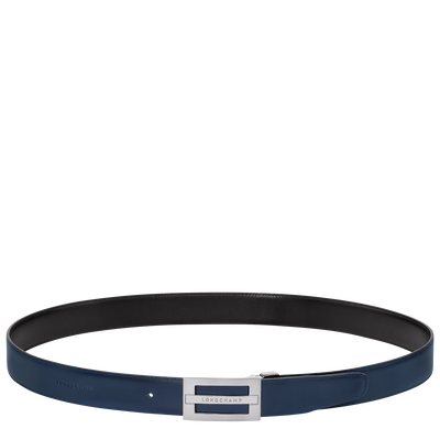 Delta Box Men's belt, Black/Navy