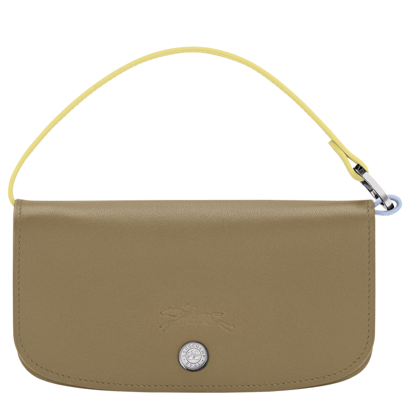 Le Pliage Collection Eyewear case , Lichen - Leather  - View 1 of  5