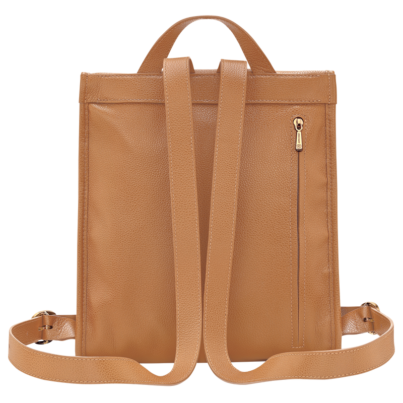 Le Foulonn&eacute; M Backpack , Pecan - Leather  - View 3 of  5