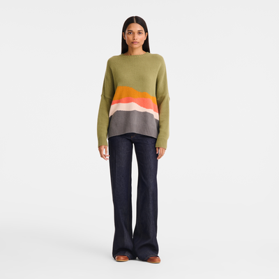 null Sweater Caroline H&eacute;lain x Longchamp, Mineral