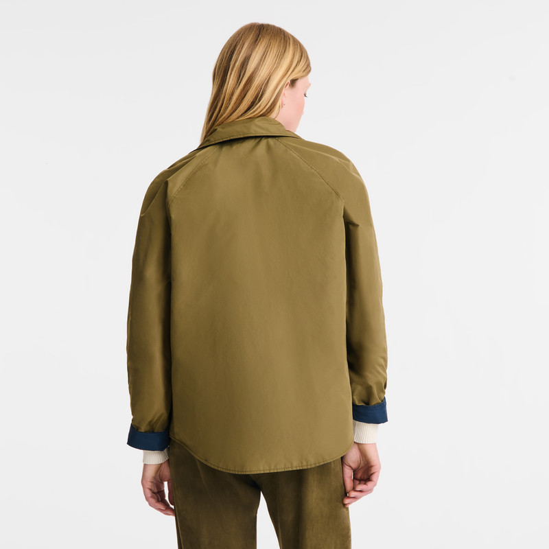 Padded blouson , Navy/Artichoke - Techno taffeta  - View 3 of  7