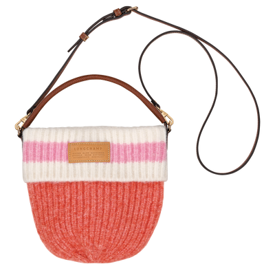 Le Pliage Collection S Crossbody bag , Coral/Pink - Canvas