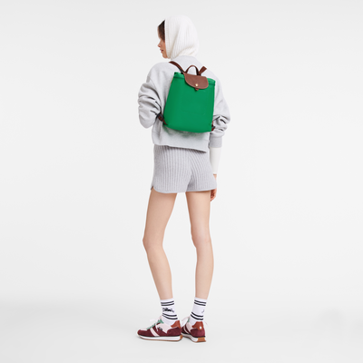 Le Pliage Original M Backpack , Green - Recycled canvas